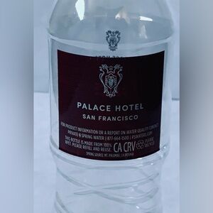 Palace Hotel of San Francisco, CA Branded Water bottle